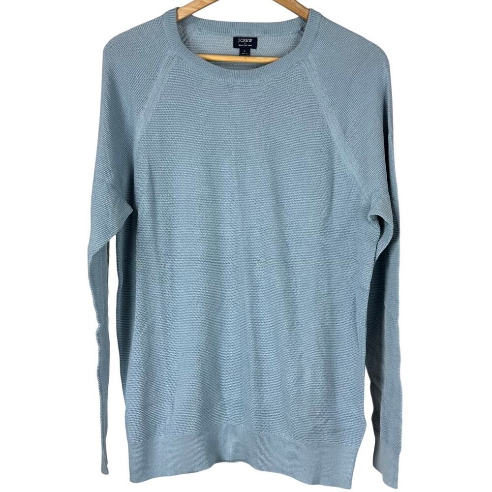 J. Crew Men's Crewneck Sweater Light Blue Men's Size Large New With Tags